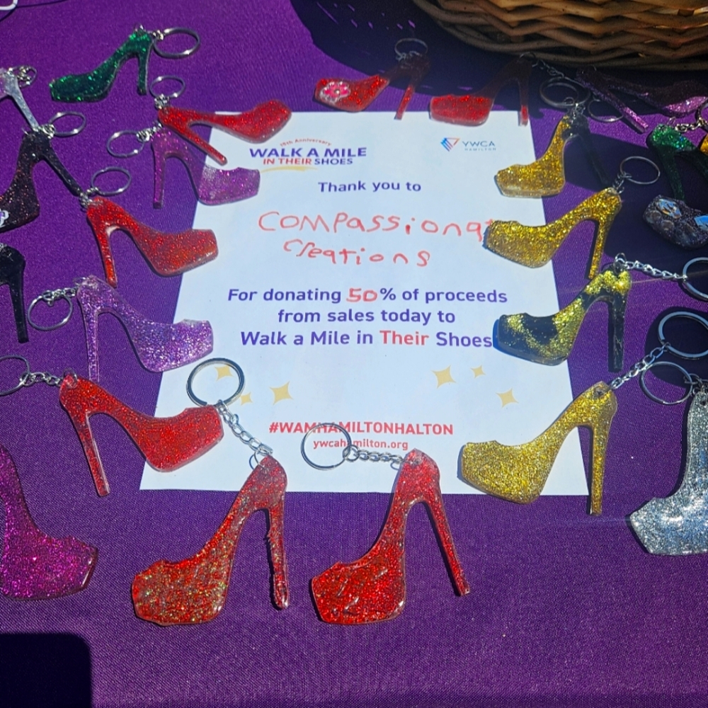 WAMITS Red Resin High Heel Shoe Keychains